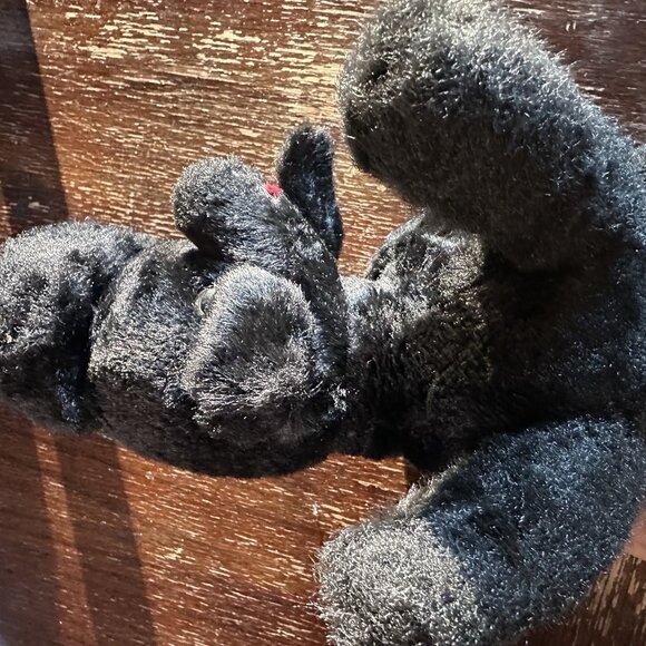 Vintage RADIO SHACK Black Furry Poodle Transistor AM Radio 9V Not Working Parts - Picture 10 of 10